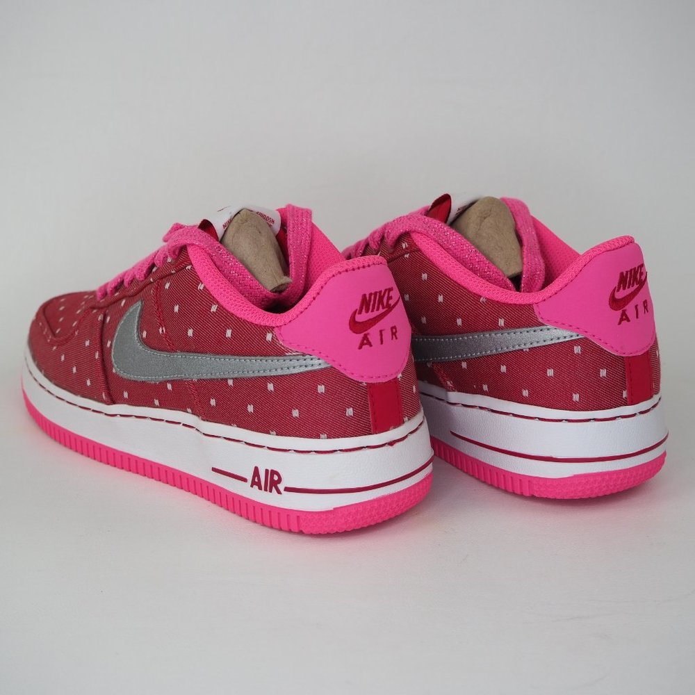 Nike Air Force 1 GS Girls Shoes Dark Red - Picture 10 of 12